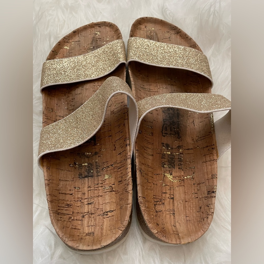 Birkenstock Gold stretch birkis